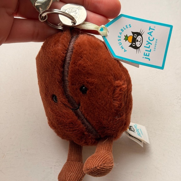 Jellycat Other - Jellycat Plush Coffee Bean Bag Charm in Brown